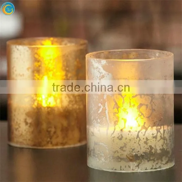 pipe for glass candle holder