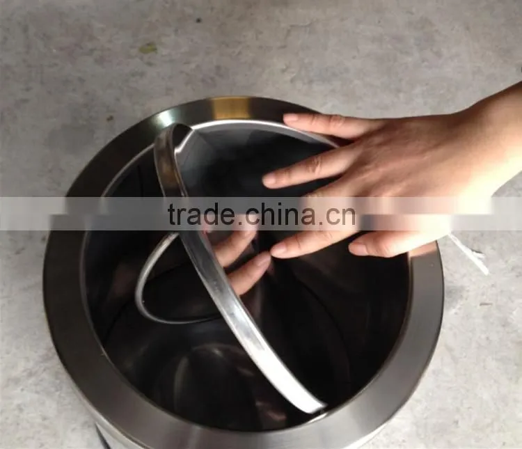 Smart dustbin stainless steel swing lid waste bin for room in Alibaba