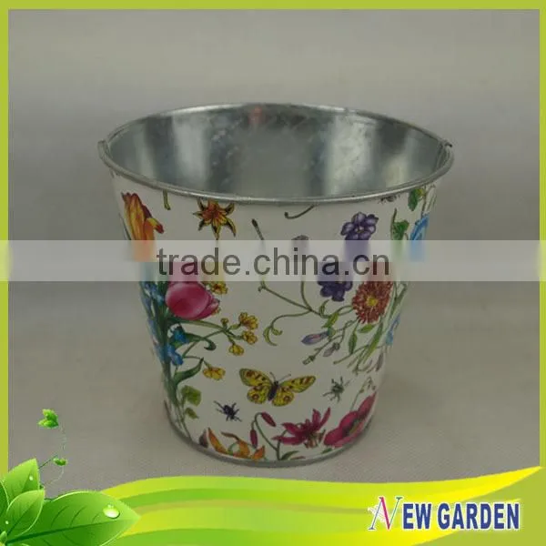 Handicraft Multi-using Excellent Design Flower Printing Home Goods Flower Pots