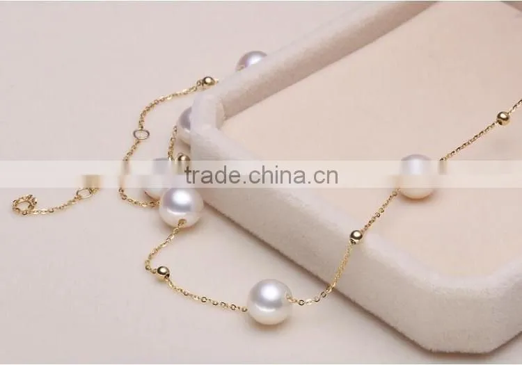 cheap 11-12 mm freshwater pearl necklace and bracelet sets