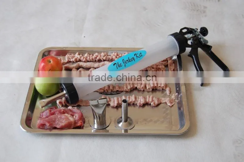 manual plastic body jerky gun / jerky kit with stainless steel nozzles