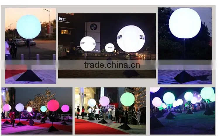 Customized logo Inflatable Tripod Stand Lighting Balloon for party