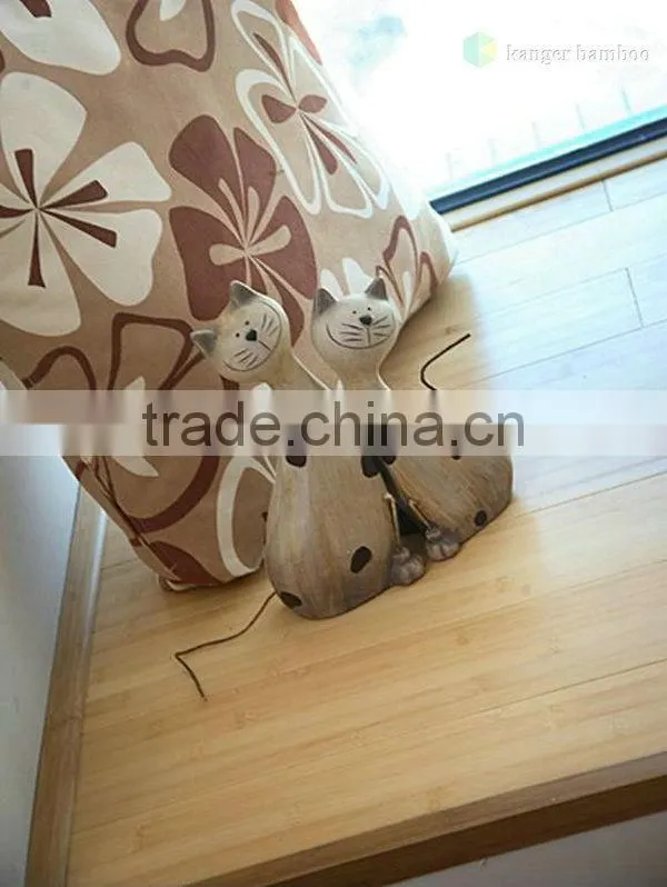 Horizontal 3-ply Natural Bamboo Flooring with CE Certificates