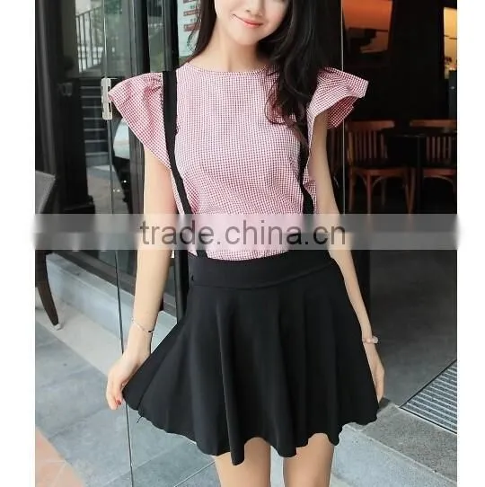 fashion cute braces chiffon skirt skirts