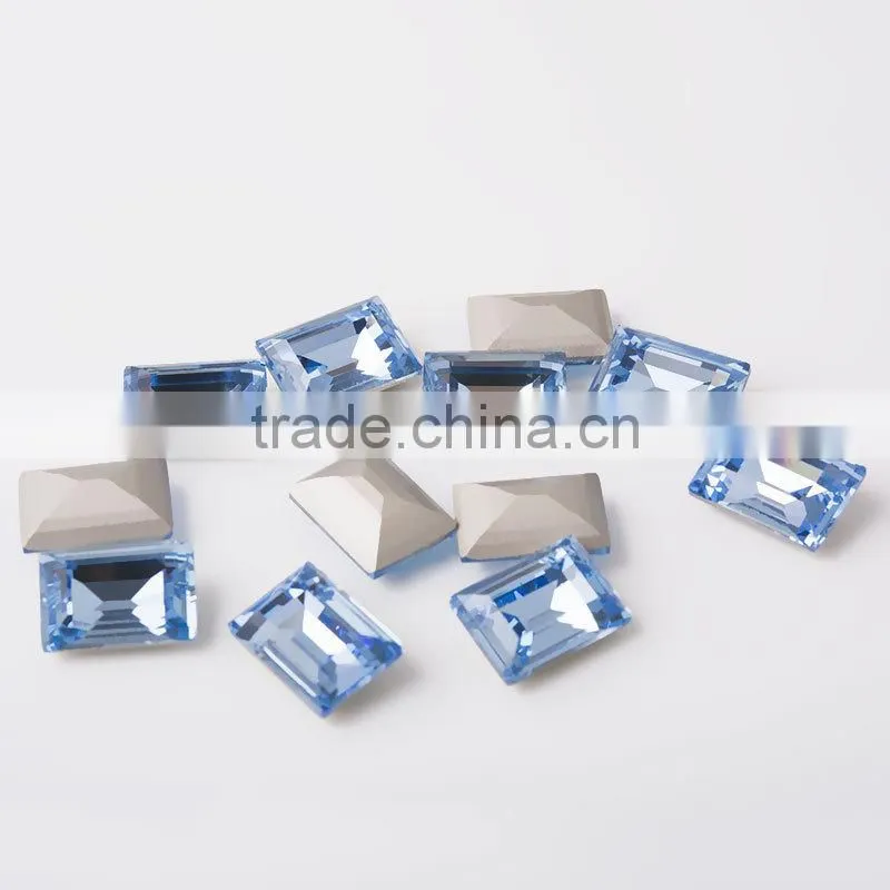Wholesale high quality china yiwu white opal fancy faceted crystal for jewelry part