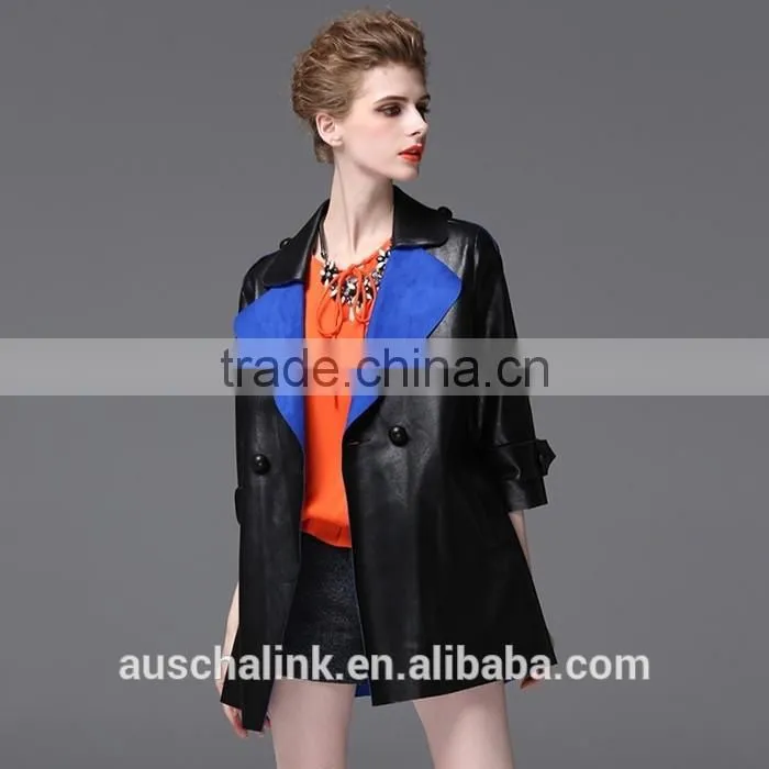new arrival fashion women waterproof pu sexy leather jackets customized