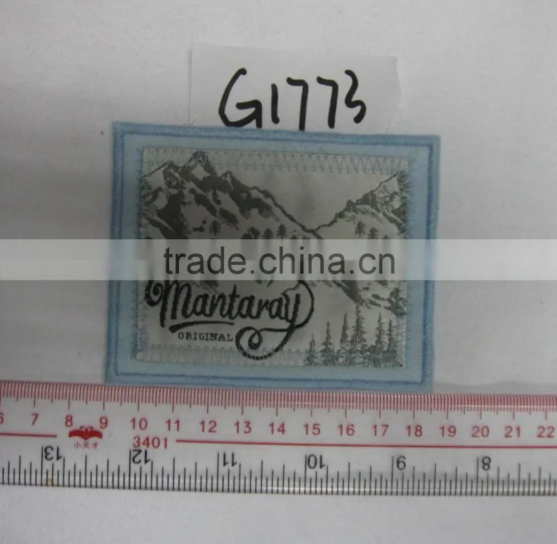 cotton crochet appliqued patch