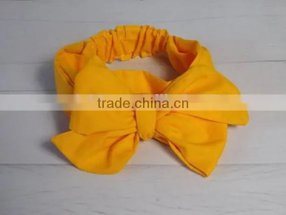 2017 New Fashion cotton knot messy bow baby girls headband