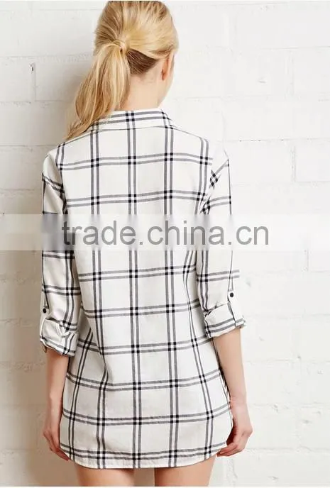 Wholesale Fashion design Lady Casual Long Sleeve Blouse