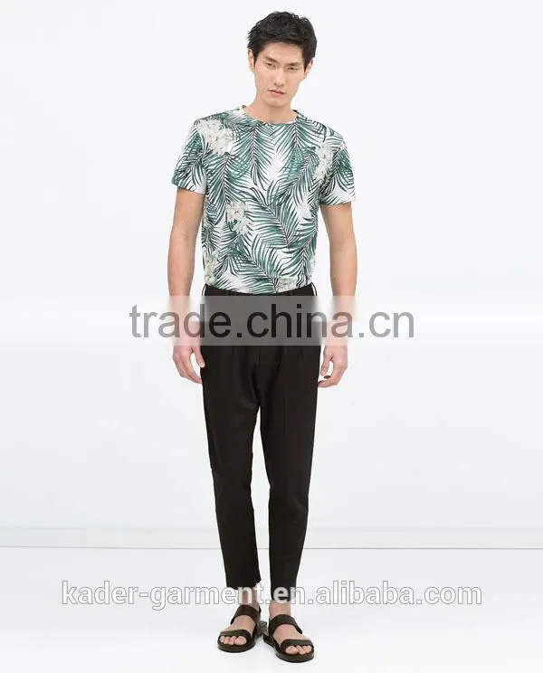 New Collection Korean Floral Print T shirt, Mens Sublimation T shirt, Beach Wear