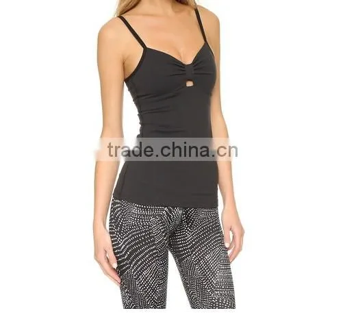 Sexy OEM slim fit yoga clothes fashion tank top for women
