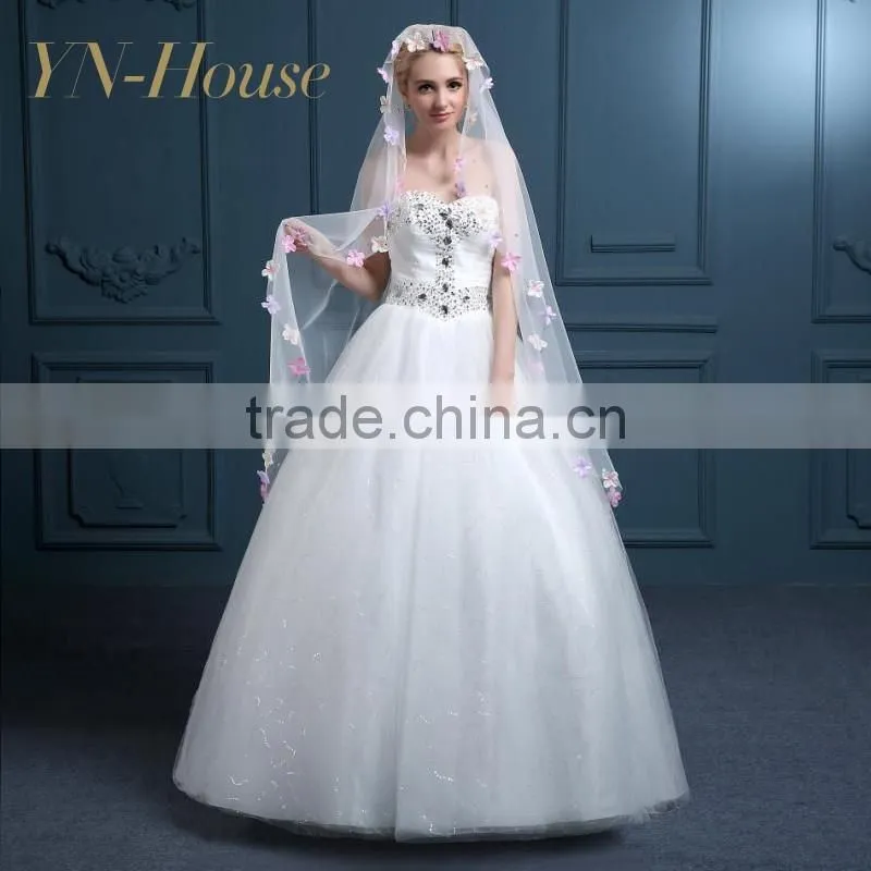 wedding dress bridal veil