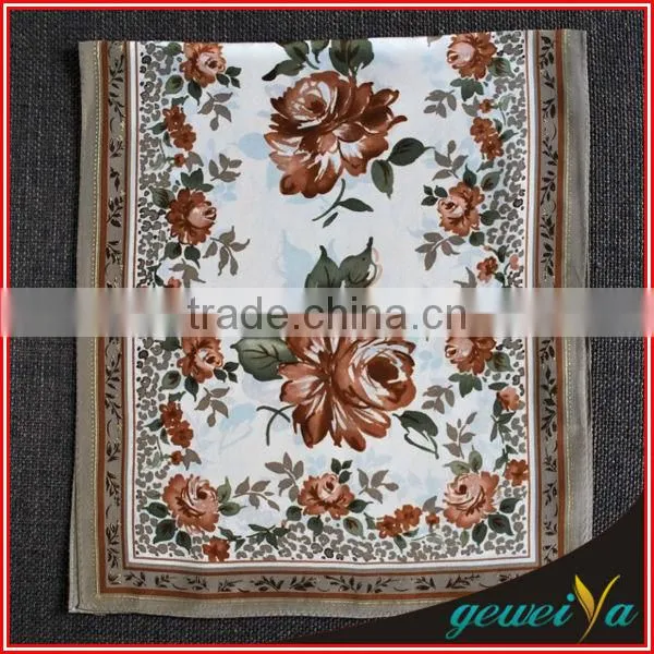 Twill Printing Silk Hot Hijab Sexy Women Trendy Scarf