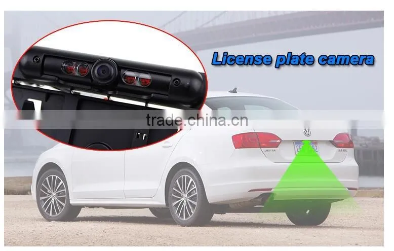 European License Plate Car Reversing Camera with Waterproof and night vision CAM-120M