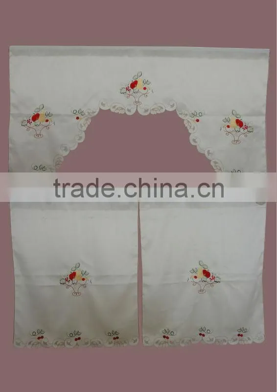 Kitchen Curtain Embroidered