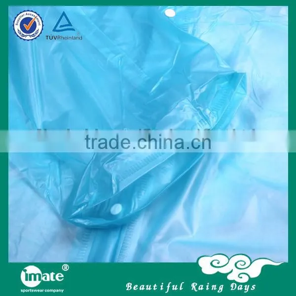 New arrival 100% pvc transparent plastic raincoats/rain coat