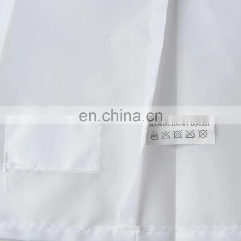 Red Sleeve White Colour 100% Polyester Children Smock
