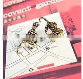 godbead Brand Jewelry Design Rose Gold Plated with Crystals Green Eye Leopard Finger Ring Top quality ring wholesales