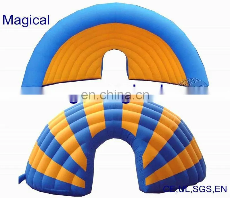Inflatable sealed tent for advertising