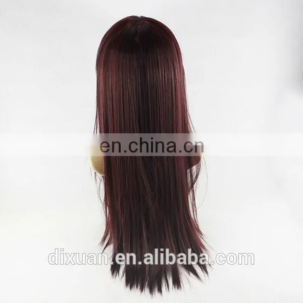 Wholesale hot sale full machine made wig with Bangs