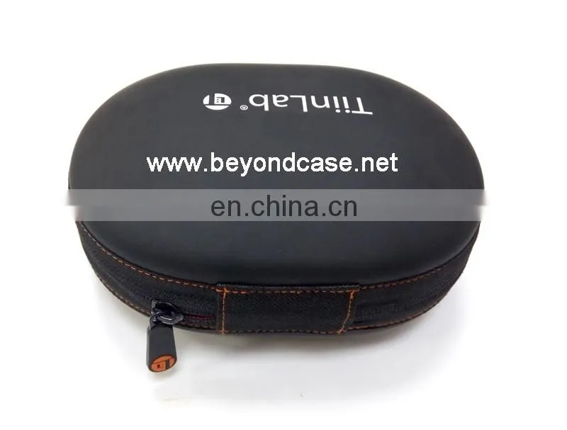 Handsfree Earset Case, Zippered Earbud Case, EVA Earphone hard Case