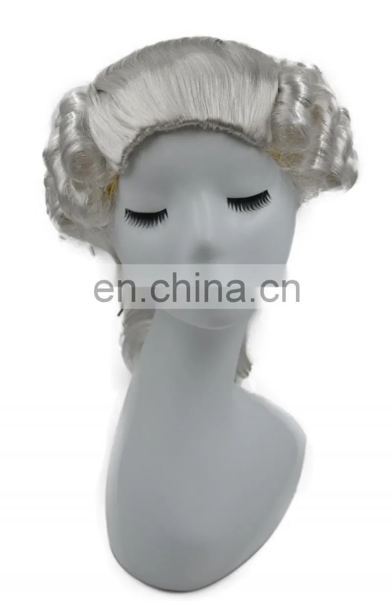MCW-2355 New 2017 synthetic wig black short straight man hair wig most popular singer Elvis Presley cosplay wig