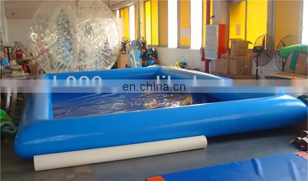 Commercial inflatable aqua ball swimming pool in blue