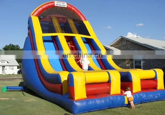 Kids adult outdoor playground equipment giant inflatable slides