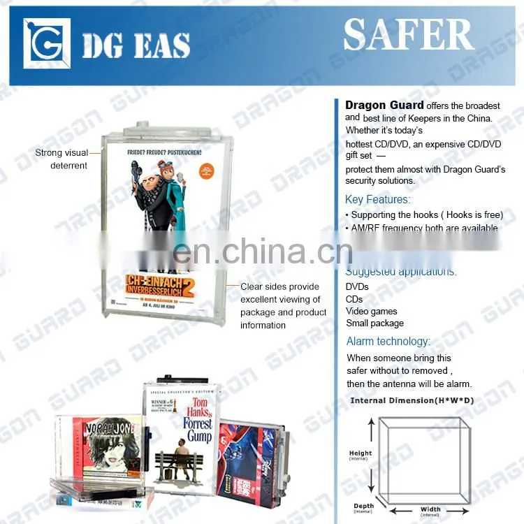 New ABS Eas safer box for commodity anti theft