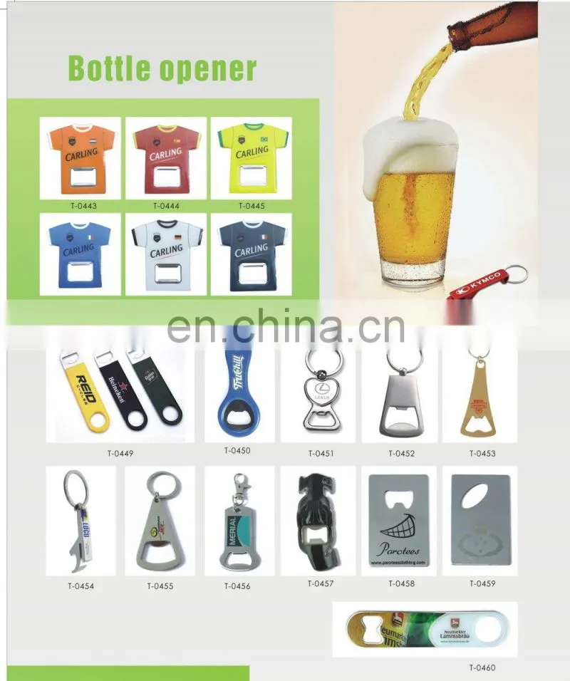 Manufacture Stainless Iron Bottle Opener with CMYK paint printed LOGO, Laser LOGO for promotional