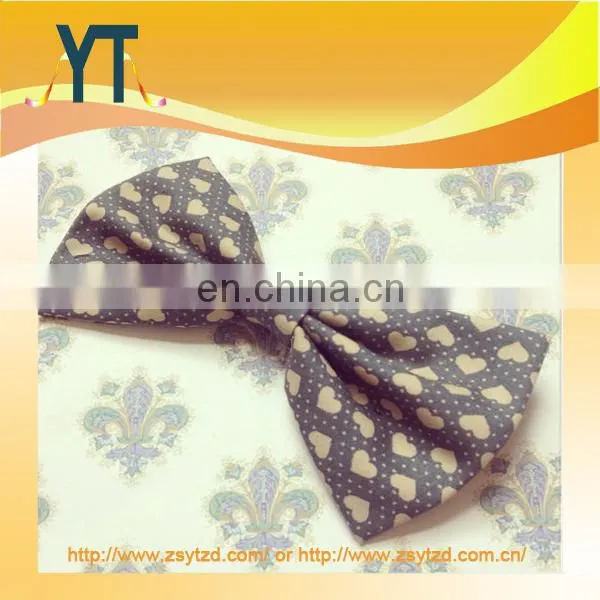 Stylish Polka dot Style Mini hair bow/barrette/hair pin Girl