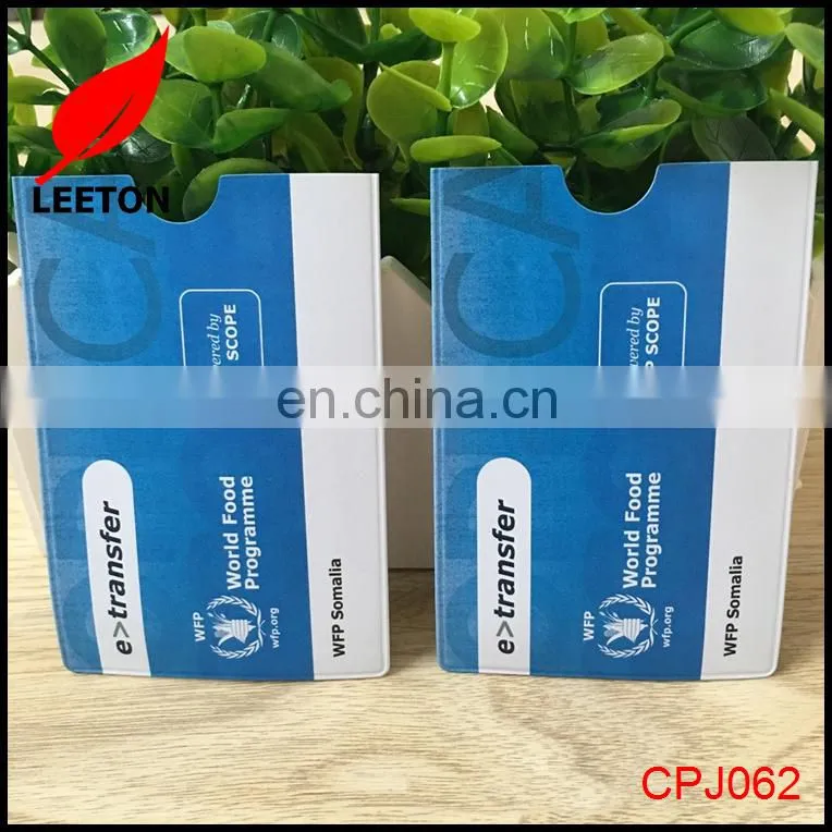 Factory custom vertical plastic ID card holder