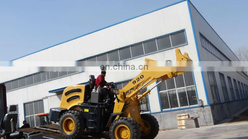 2Ton latest mini wheel loader with snow bucket and forklist
