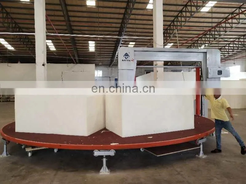 ECMT-107 108 108B hot SALE foam cutter with horizontal continuous and rotary worktable/round table cutting machine