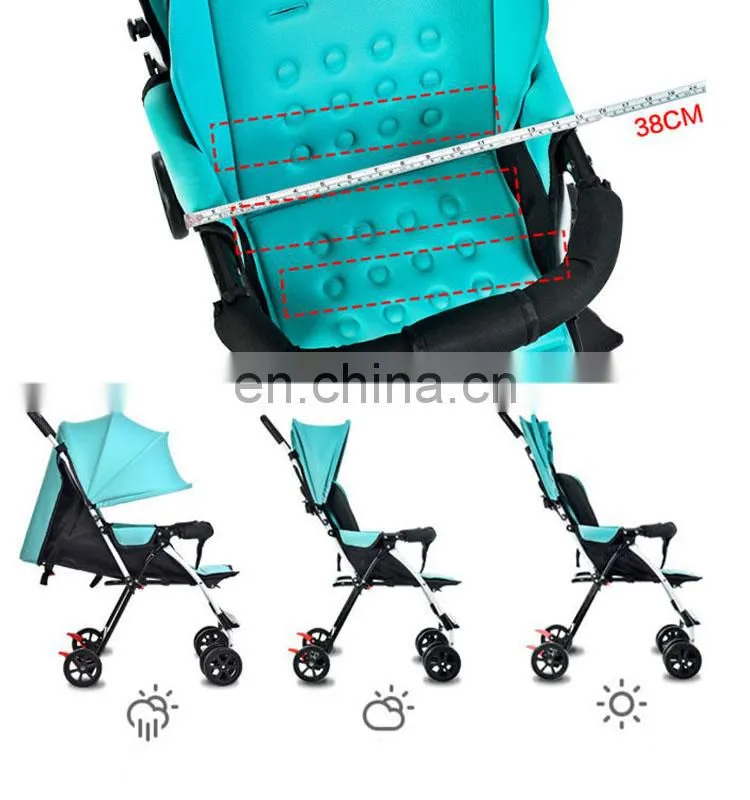 Wholesale Baby Doll Stroller Stainless Steel Frame Lycra Canopy Cheap Folding Baby Pram High Quality Baby Stroller