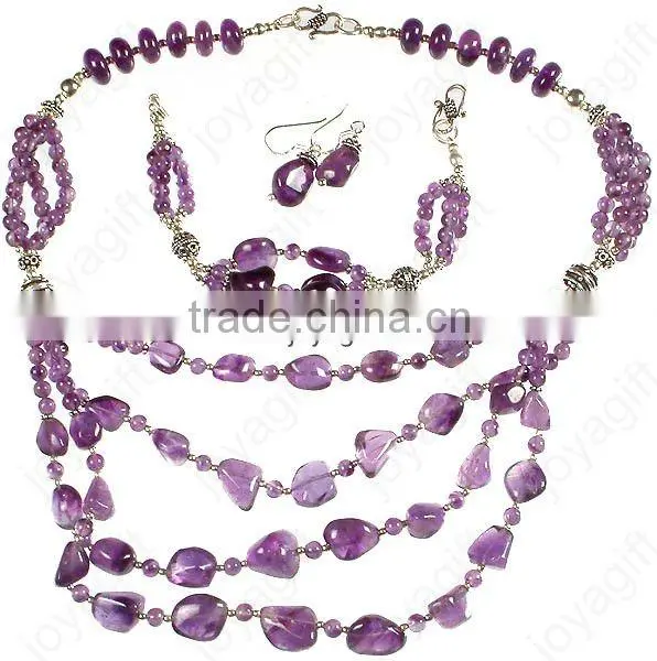 Pray Amthyst Gemstone Bracelets