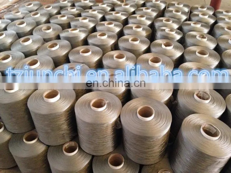 Junchi good quality 800D 160 filament siliconized hollow Yarn for weather strip