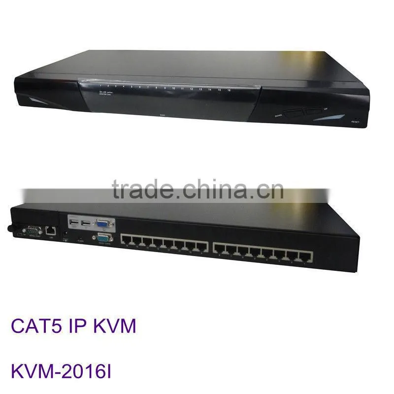 16 ports Cat5 KVM switch over IP