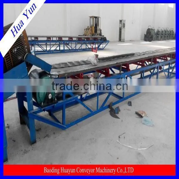 overhead trolley conveyor with rubber lagging pulley and gear box