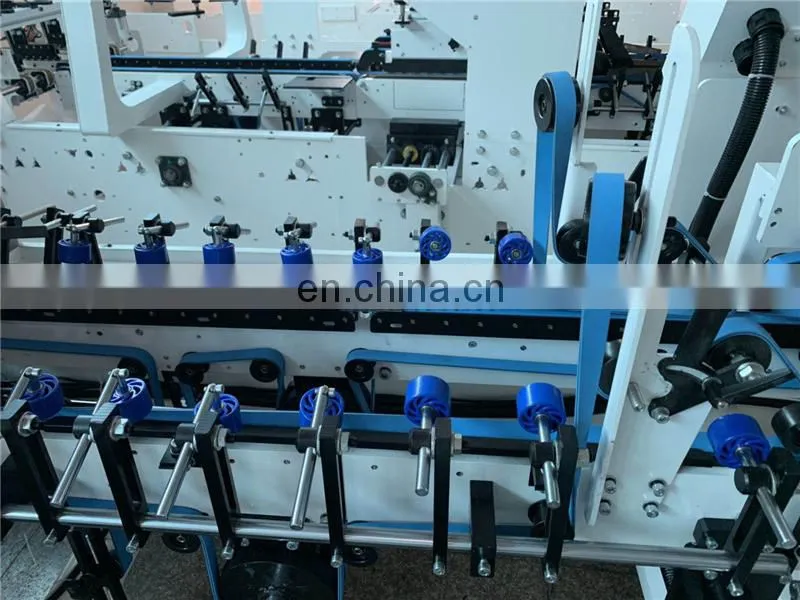 UFG800B Economic Middle medium speed Automatic straight line Paper Box Folder and Gluer