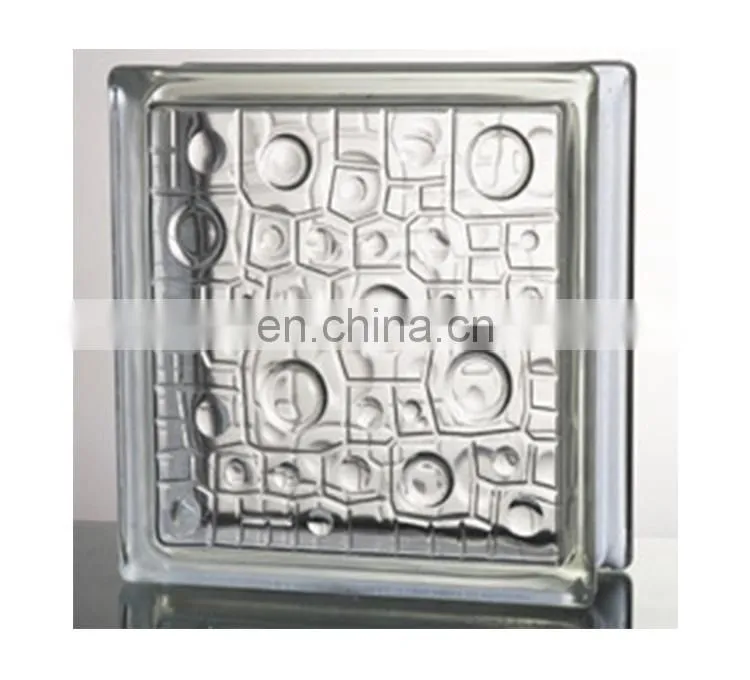 Patten Texture Eco-friendly Outdoor Wall Decorative Exterior Hollow Glass Brick