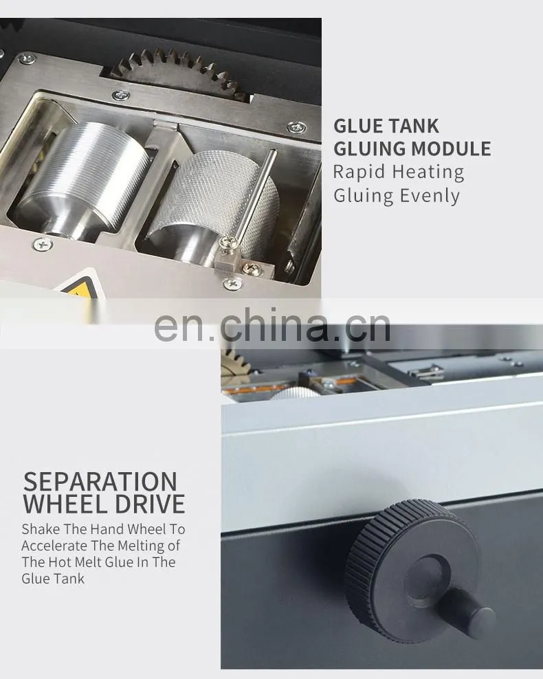 SBM-50D A4 high quality glue binding machine binder with Hot melt colloidal particles