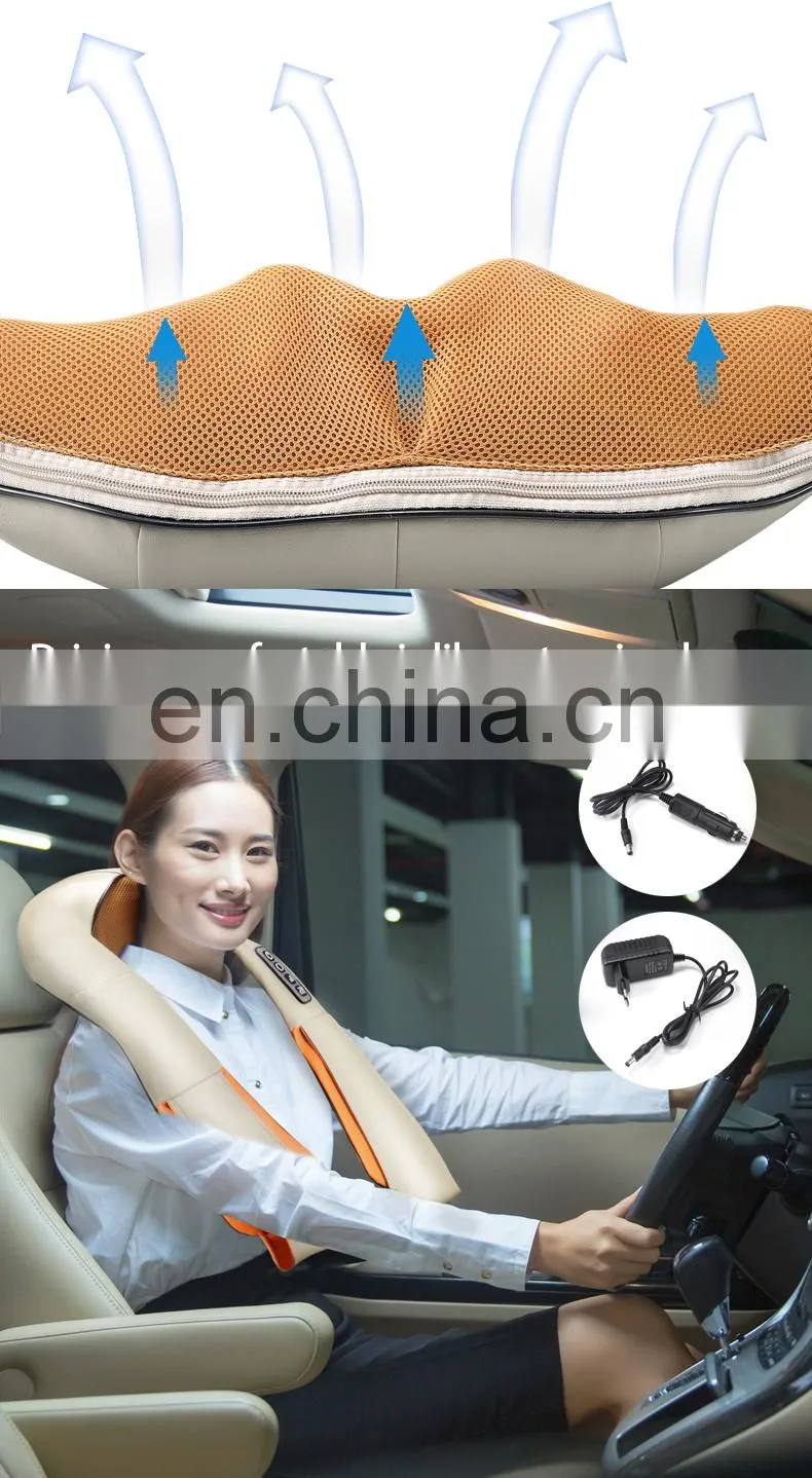 2019 Latest design shiatsu kneading health care electric neck back shoulder massager