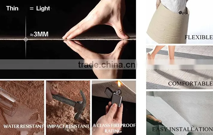 fashion and beautiful flexible waterproof antiskid waterproof breathability durability croco facade wall tile