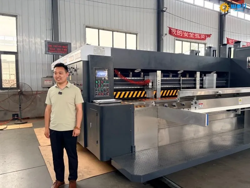 automatic carton printing slotting die cutting machine
