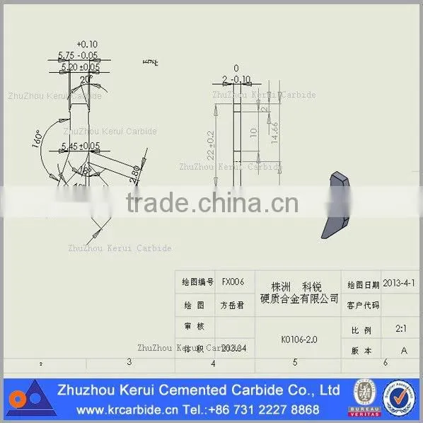 cemented carbide ski pole tips