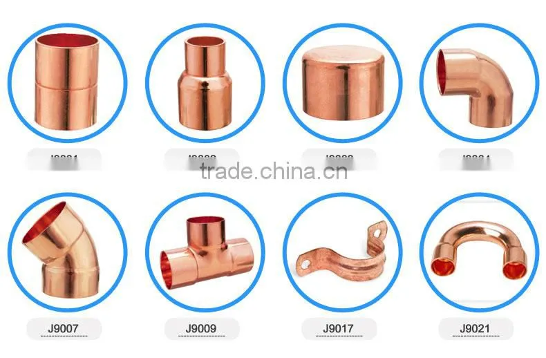 J9009 forged copper equal tee copper nickel pipe fittings uk