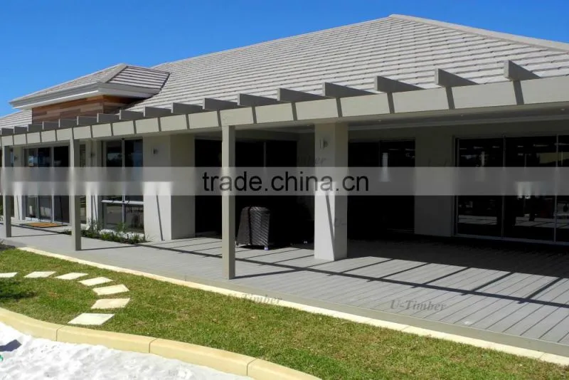 High quality durable WPC outdoor decking flooring for platform, terrace, gallery, yard