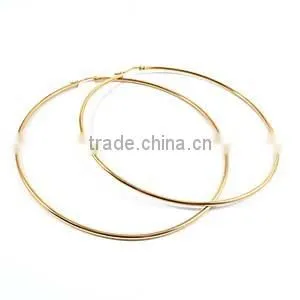Stainless steel Round Fashion Big Circle earring for sexy lady