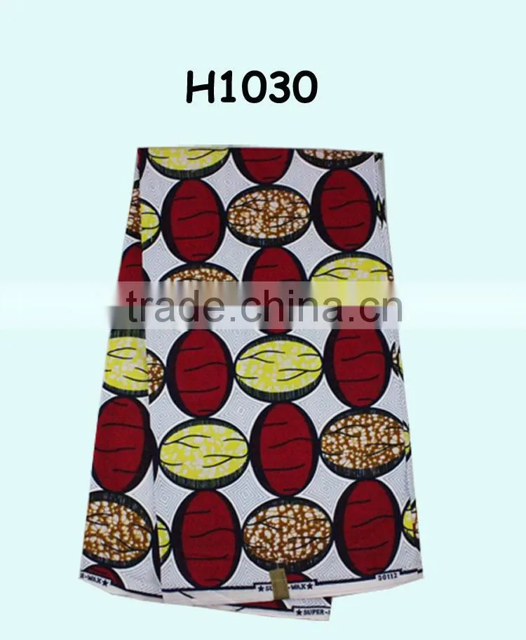 guaranteed african real wax fabric in fashion design H1030